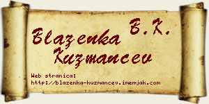 Blaženka Kuzmančev vizit kartica